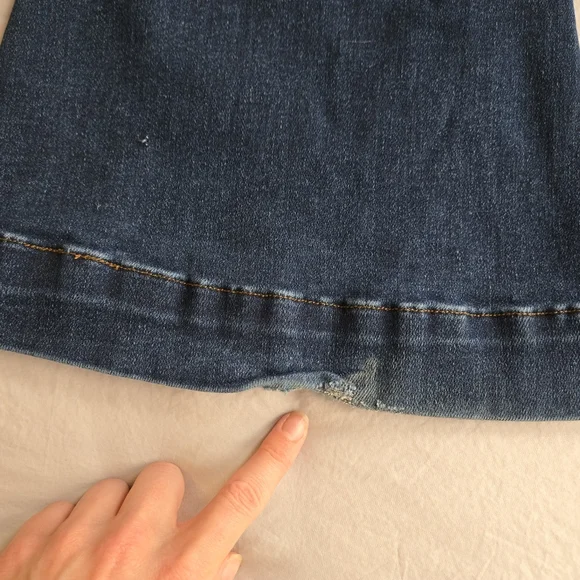 Vervet Blue 30W 34L High Rise Dark Blue Flare Jeans - Picture 10 of 11